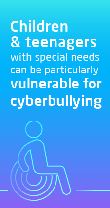 Children and teens with special needs can be particularly vulnerable for cyberbullying