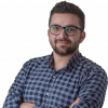 Joseph Feghaly posing for the picture, arms crosed.