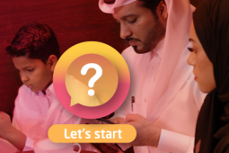 Mother looks concerned while father and son is extra focused on their smartphones