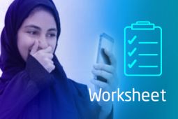 Qatari girl video chatting with cellphone